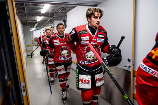 Malmö Redhawks Nils Andersson innan kvartsfinal 4 i