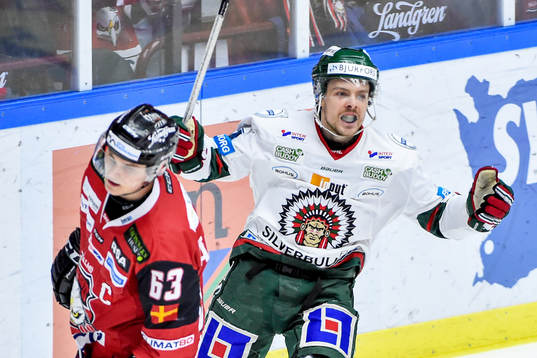 Frölundas Mats Rosseli Olsen jublar
