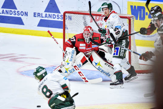 Frölundas John Nyberg och Simon Hjalmarsson och Malmö