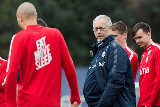 Lars Lagerbäck, head coach of Norway