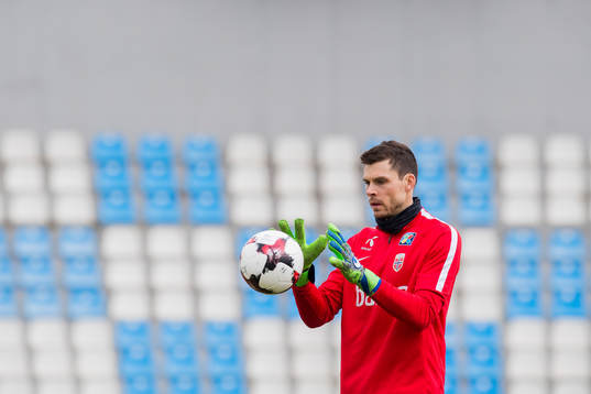 Goalkeeper Rune Almenning Jarstein of Norway