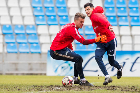 Goalkeeper Ørjan Håskjold Nyland of Norway and Tarik