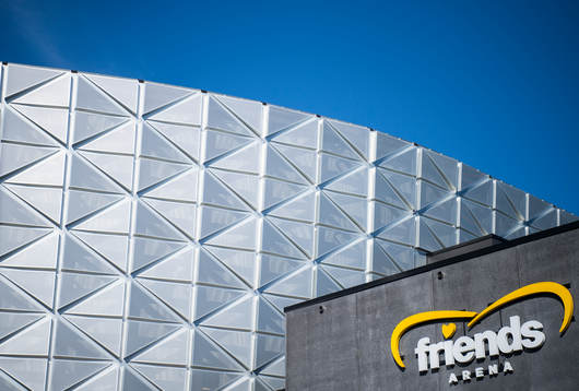 Exteriör vy av Friends Arena