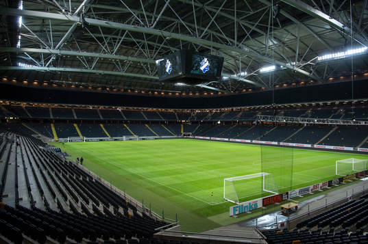 Interiör vy av Friends Arena