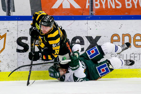 Skellefteås Sebastian Ohlsson och Färjestads Dick Axelsson