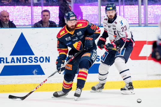 Djurgårdens Mikael Ahlén och Linköpings Niklas Persson
