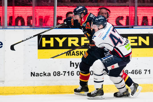Djurgårdens Henrik Eriksson och Linköpings Anton Karlsson