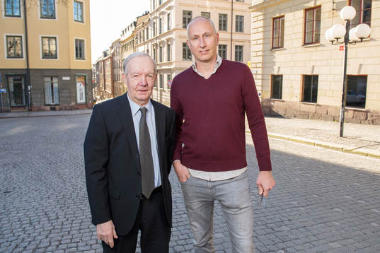 Förre fotbollsspelaren och tränaren Tord Grip ses