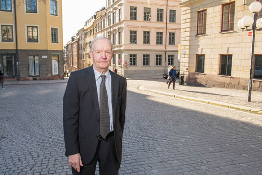 Förre fotbollsspelaren och tränaren Tord Grip ses