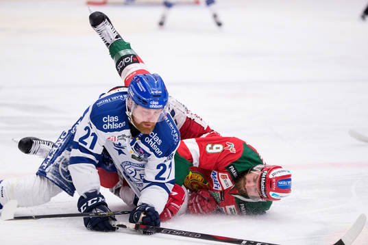 Leksands Mattias Ritola och Moras Andrew Rowe