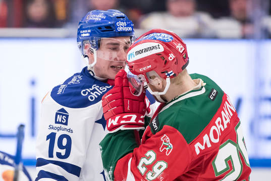 Leksands Tobias Forsberg och Moras Marcus Fagerudd  i