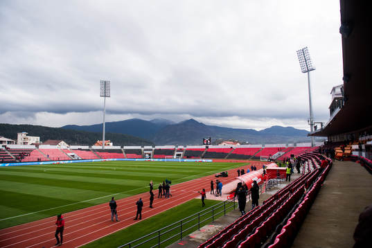 General view of Elbasan Arena