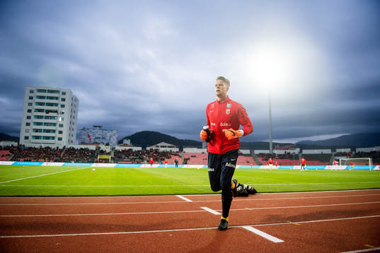 Goalkeeper Ørjan Håskjold Nyland of Norway