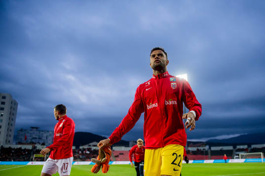 Goalkeeper Sten Grytebust of Norway