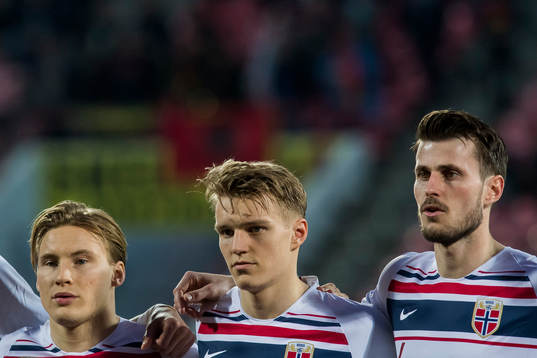Jonas Svensson, Martin Ødegaard, Håvard Nordtveit of
