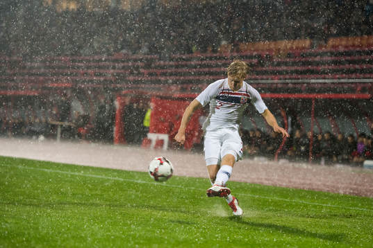 during the international friendly football match between