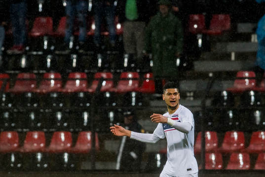 Bjørn Maars Johnsen of Norway reacts