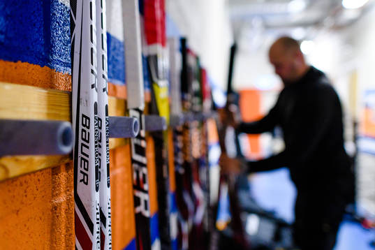 Brynäs målvakt Linus Fernströms klubba före kvartsfinal
