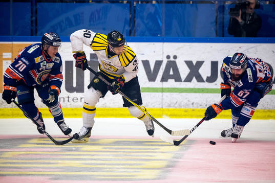 Brynäs Jesper Jensen och Växjös Dennis Rasmussen och