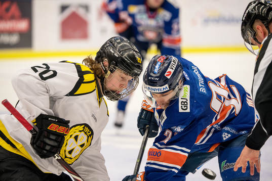 Brynäs Marcus Westfält och Andy Miele i en tekning