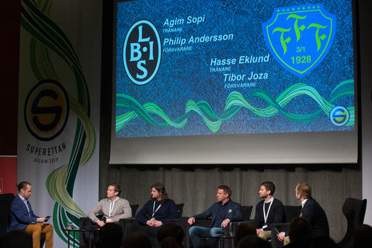 Landskrona BoIS tränare Agim Sopi och spelare