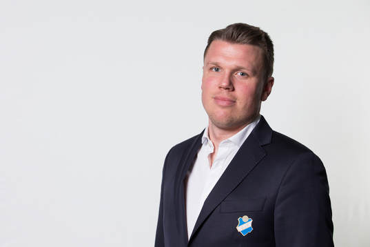 Östers tränare Christian Järdler