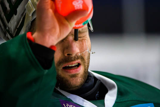 Färjestads målvakt Lars Haugen