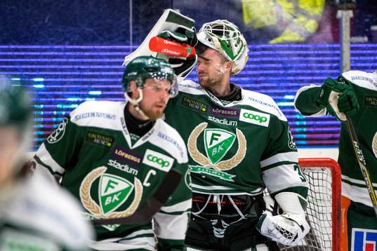 Färjestads målvakt Lars Haugen