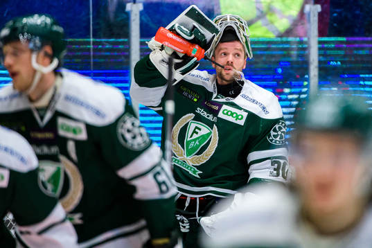Färjestads målvakt Lars Haugen