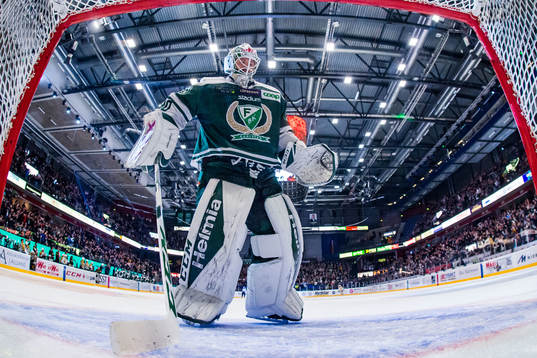 Färjestads målvakt Lars Haugen