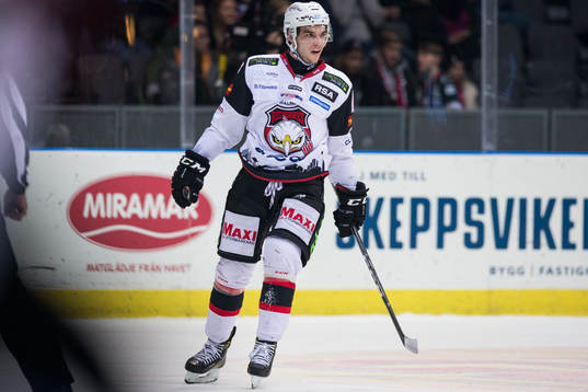 Malmö Redhawks Lukas Haudum jublar