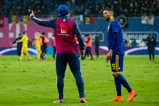 Sveriges Gustav Svensson och Marcus Berg deppar