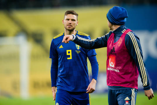 Sveriges Gustav Svensson och Marcus Berg deppar