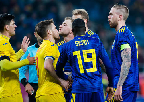 Rumäniens Cristian Sapunaru i bråk med Sveriges John