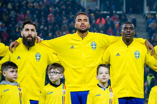 Sveriges Jimmy Durmaz , Isaac Kiese Thelin och Ken Sema