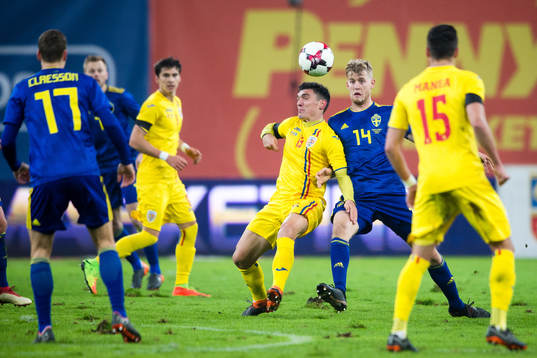 Sveriges Filip Helander och Rumäniens Claudiu Keseru