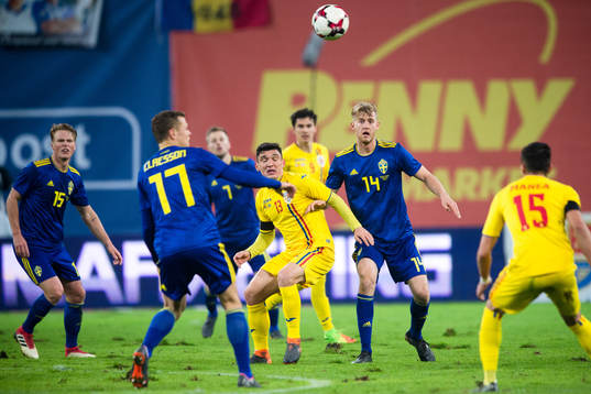 Sveriges Filip Helander och Rumäniens Claudiu Keseru