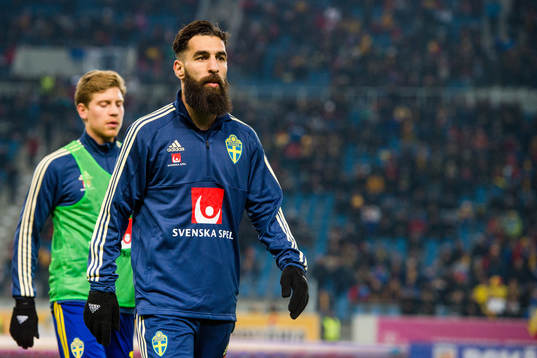 Sveriges Jimmy Durmaz före en träningslandskamp i fotboll