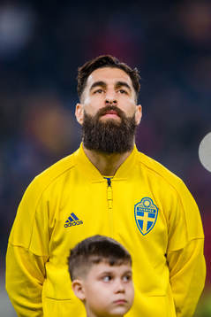 Sveriges Jimmy Durmaz före en träningslandskamp i fotboll