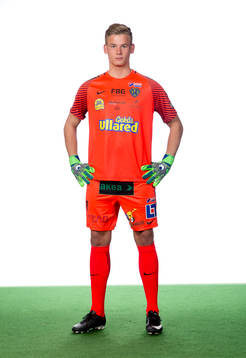 Falkenbergs målvakt Johan Brattberg