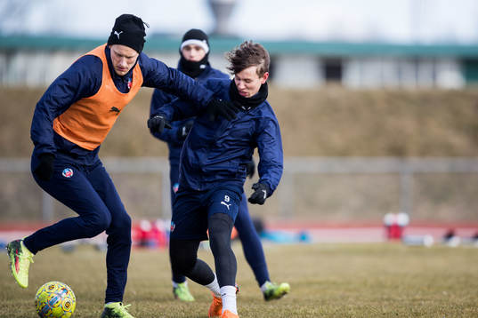 Helsingborgs Andri Bjarnason och Alex Timossi