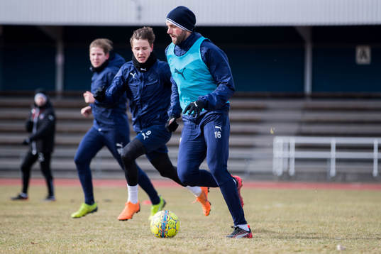 Helsingborgs Alex Timossi och Mikael Dahlberg
