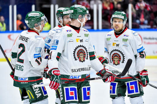 Frölundas Max Friberg, Christoffer Ehn och Mats Rosseli