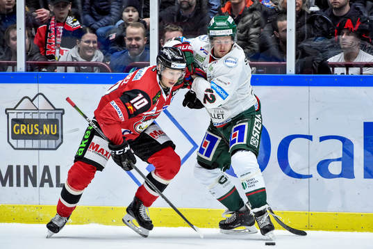 Malmö Redhawks Robin Alvarez och Frölundas Max Friberg