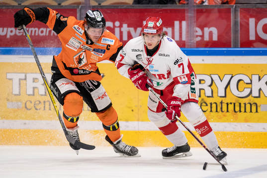 Karlskronas Morten Madsen och Timrås Marcus Hardegård