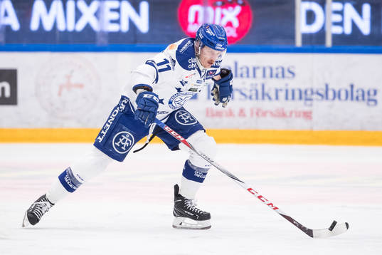 Leksands Martin Karlsson  i ishockeymatchen i direktkvalet