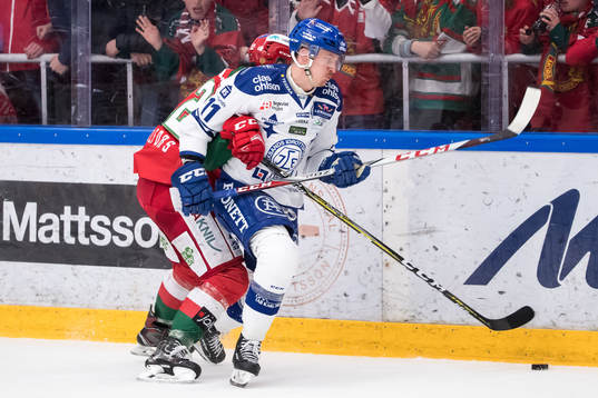 Moras Daniel Grillfors och Leksands Martin Karlsson  i