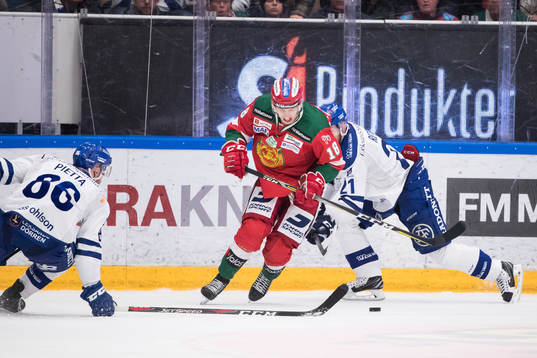 Moras Emil Aronsson och Leksands Daniel Pietta och Mattias