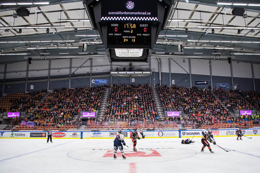 Coop Norrbotten arena interiört med supportrar