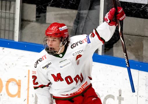 Modos Simon Andersson jublar